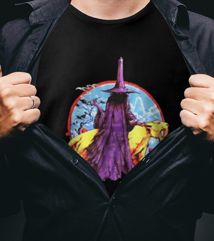 Wizard And Smilodon Super Teenage Death Star Group Intemperance Talent T-Shirt