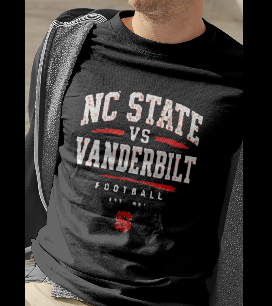 NC State Vs Vanderbilt Football Est 1887 Classic Rivalry Matchup T-Shirt