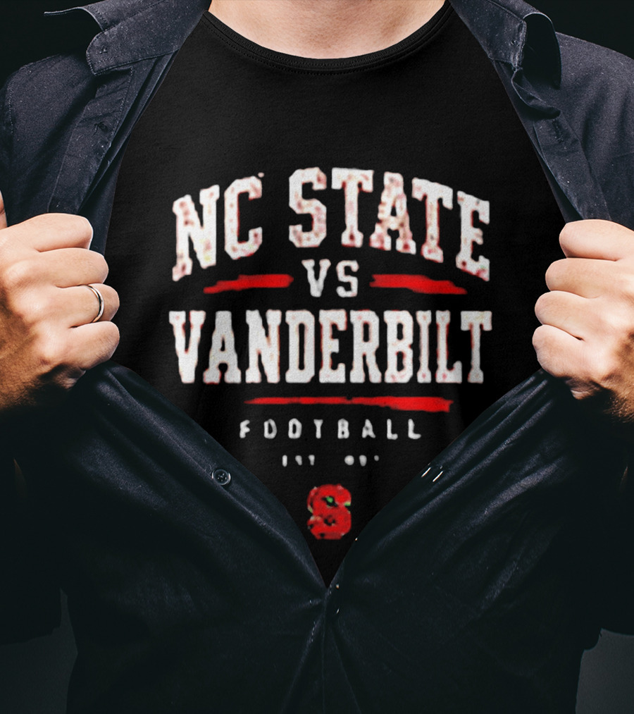 NC State Vs Vanderbilt Football Est 1887 Classic Rivalry Matchup T-Shirt