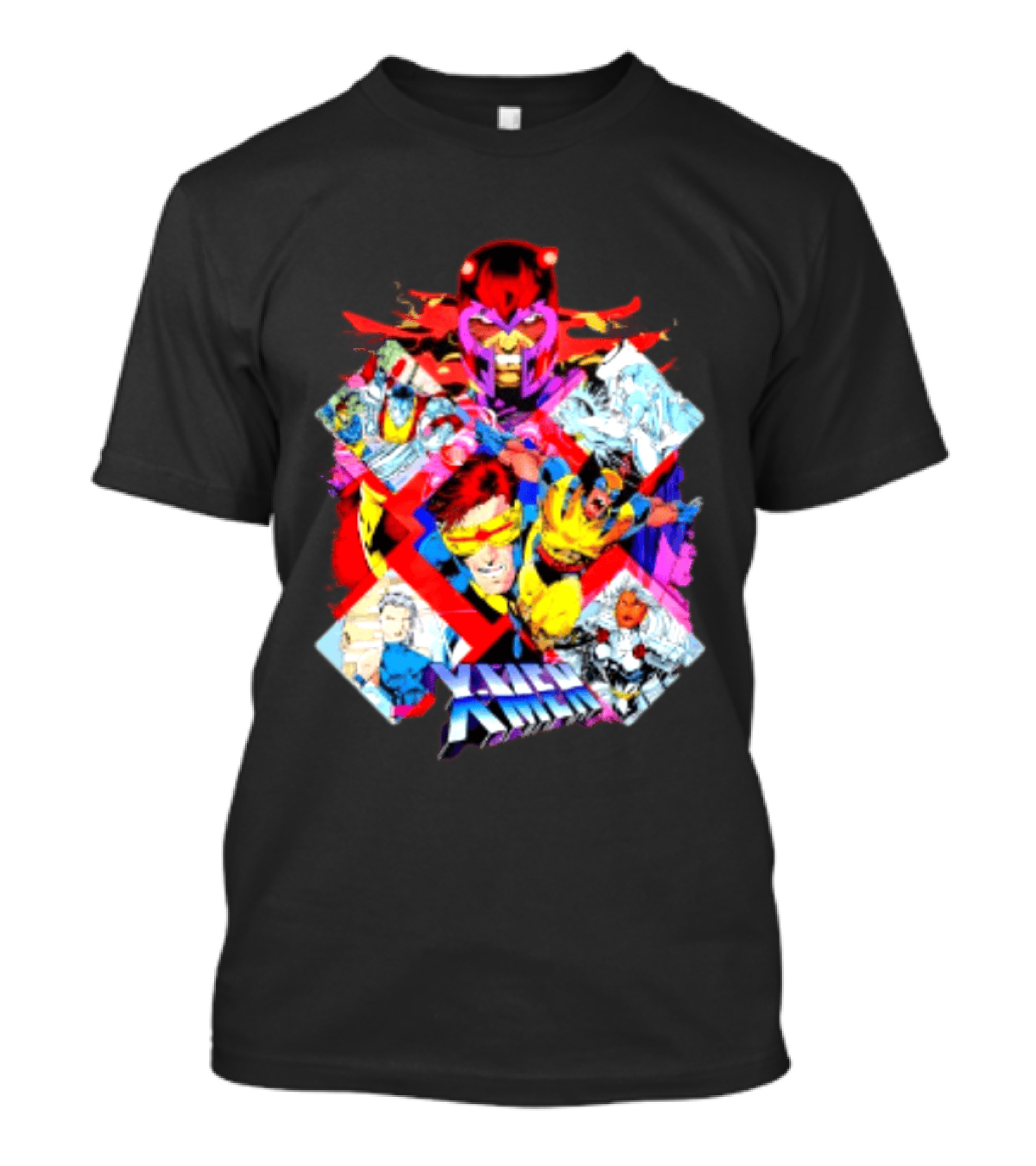 X Men Magneto Wolverine Cyclops Storm Colossus Marvel Comics Action Adventure T-Shirt