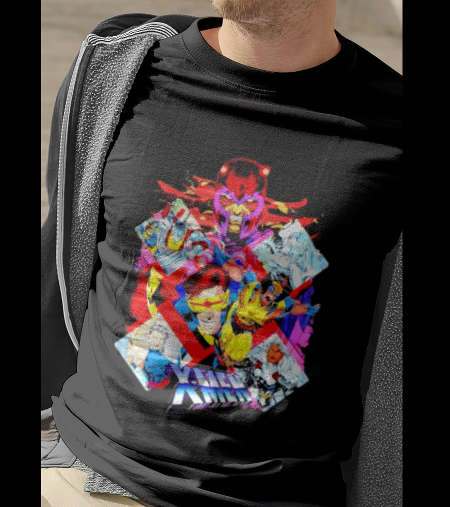 X Men Magneto Wolverine Cyclops Storm Colossus Marvel Comics Action Adventure T-Shirt