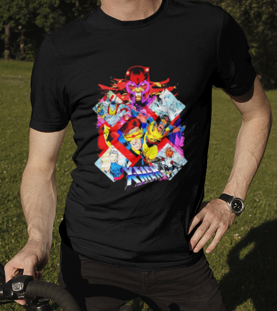 X Men Magneto Wolverine Cyclops Storm Colossus Marvel Comics Action Adventure T-Shirt