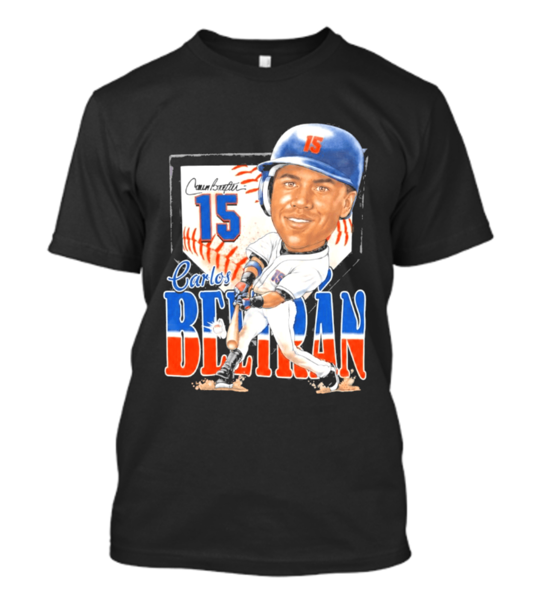 Carlos Beltran 15 NY Mets Baseball Art 2026 T-Shirt