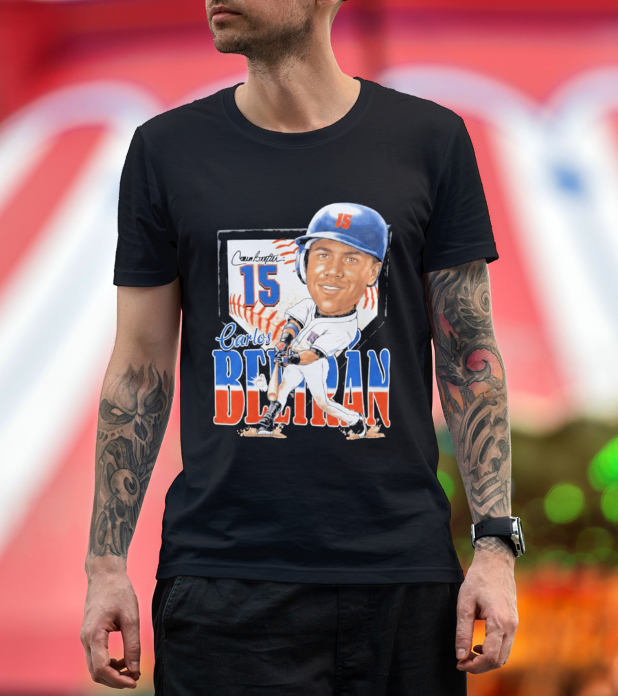 Carlos Beltran 15 NY Mets Baseball Art 2026 T-Shirt
