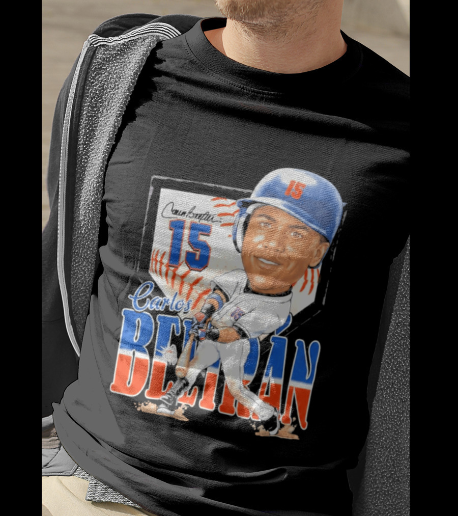 Carlos Beltran 15 NY Mets Baseball Art 2026 T-Shirt
