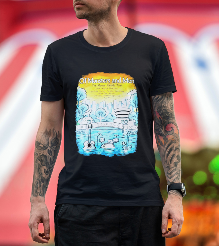 Of Monsters And Men The Mouse Parade Tour September 23 2026 Central Park New York T-Shirt