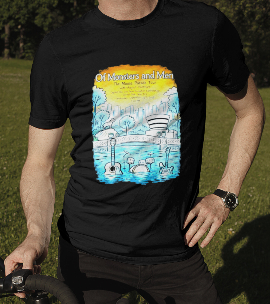 Of Monsters And Men The Mouse Parade Tour September 23 2026 Central Park New York T-Shirt