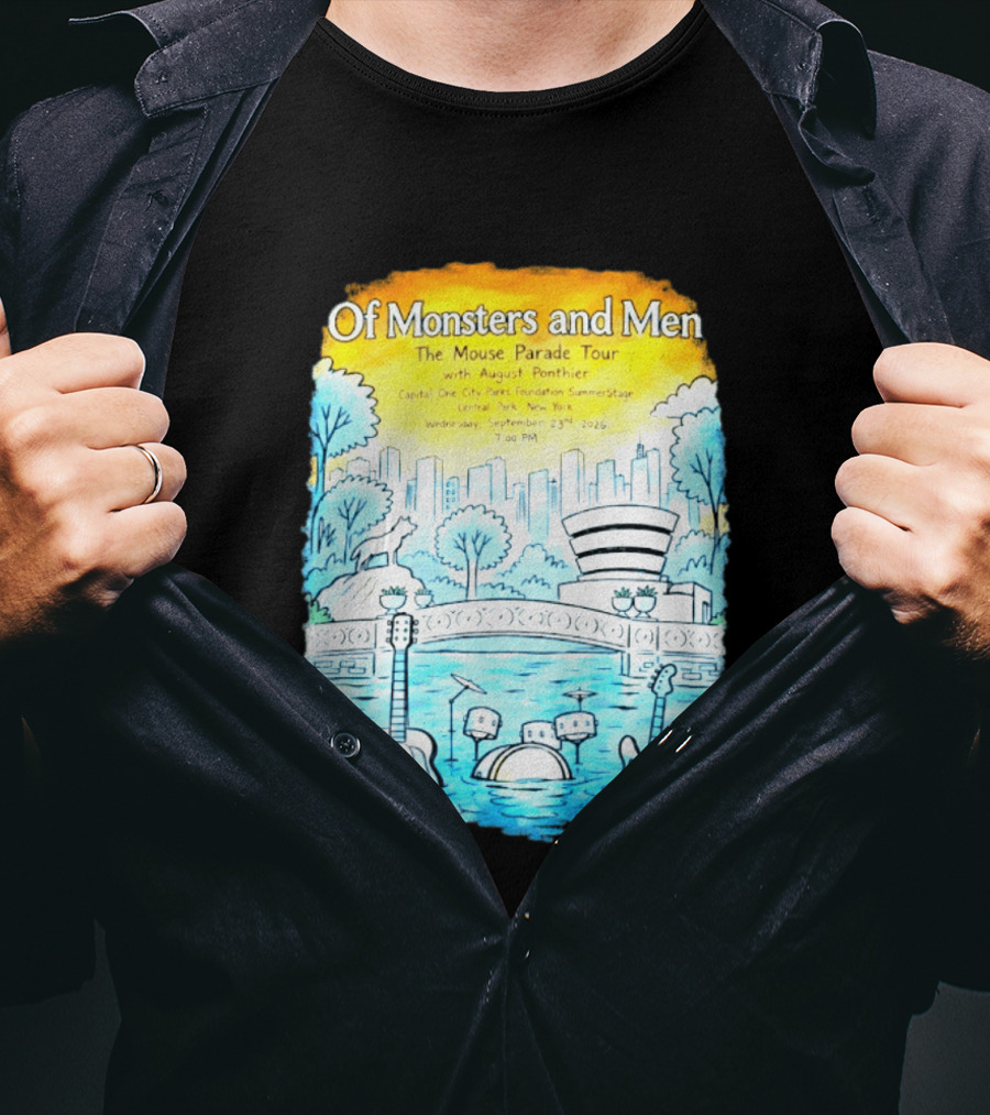 Of Monsters And Men The Mouse Parade Tour September 23 2026 Central Park New York T-Shirt