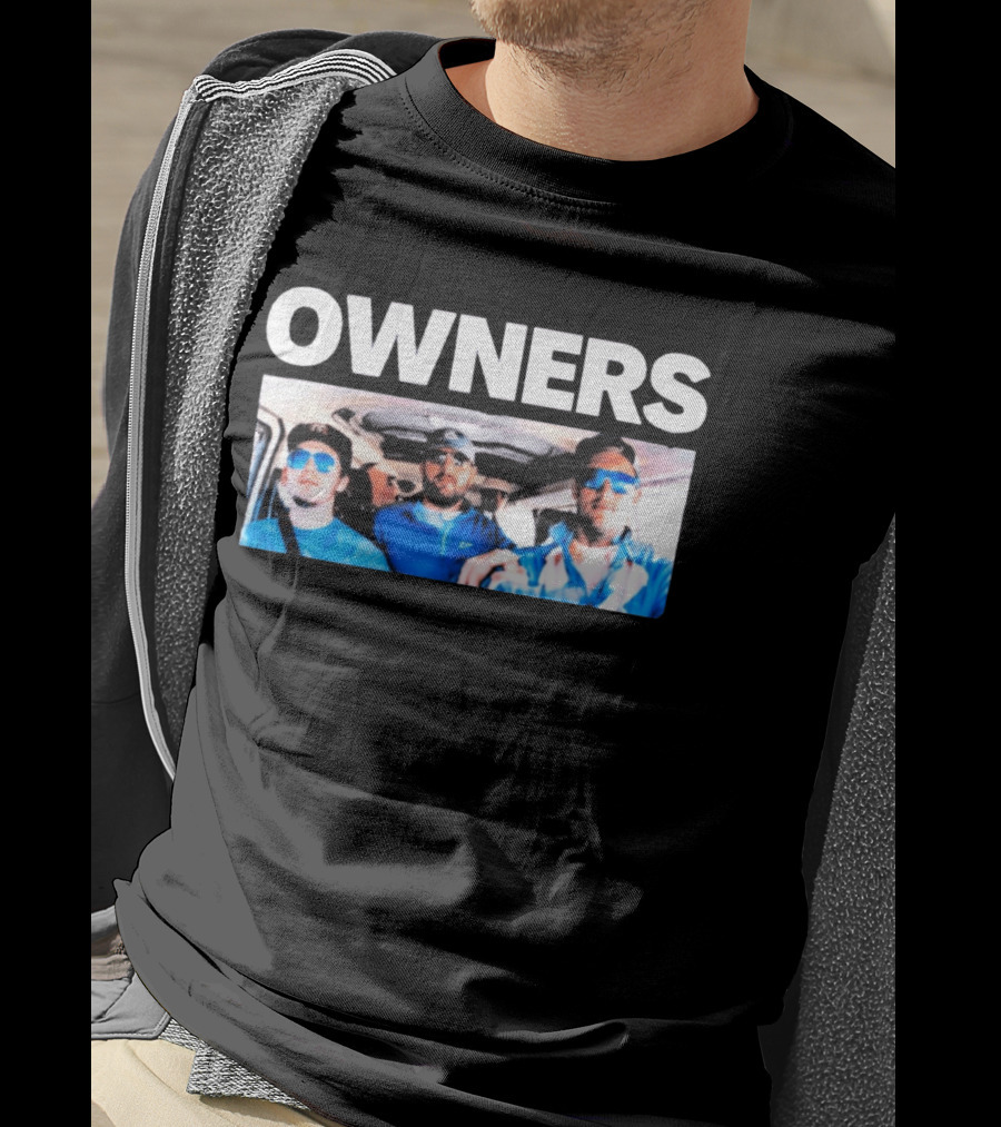 OWNERS Ride Together Sunglasses And Blue Outfits T-Shirt