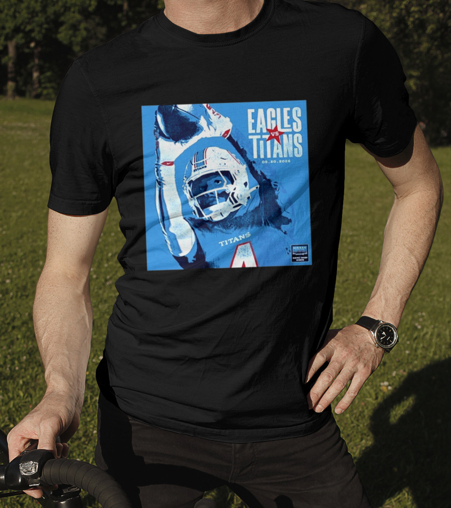 Eagles Vs Titans September 20 2026 Nissan Stadium Nashville TN T-Shirt