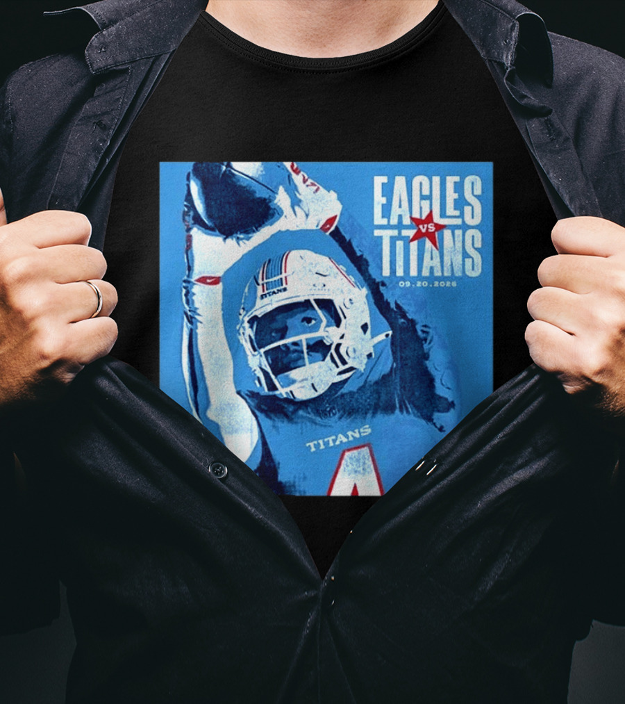 Eagles Vs Titans September 20 2026 Nissan Stadium Nashville TN T-Shirt