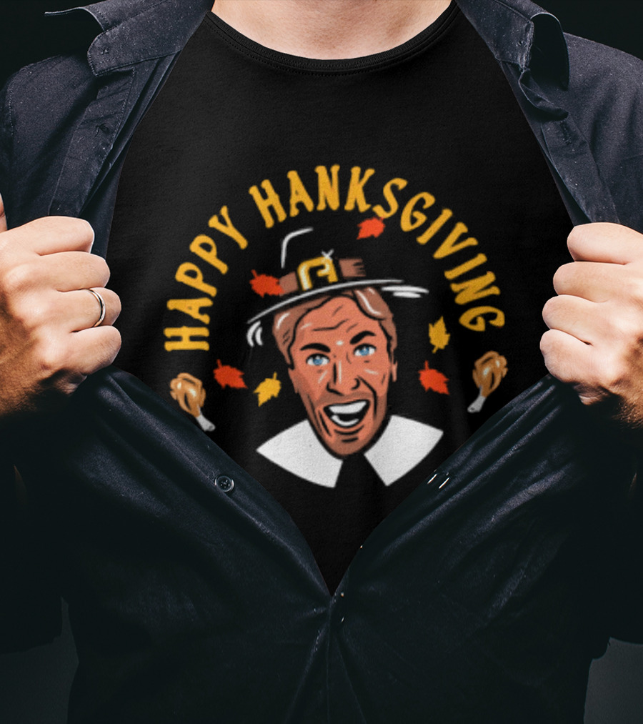 Rangers Henrik Lundqvist Happy Hanksgiving Thanksgiving T-Shirt