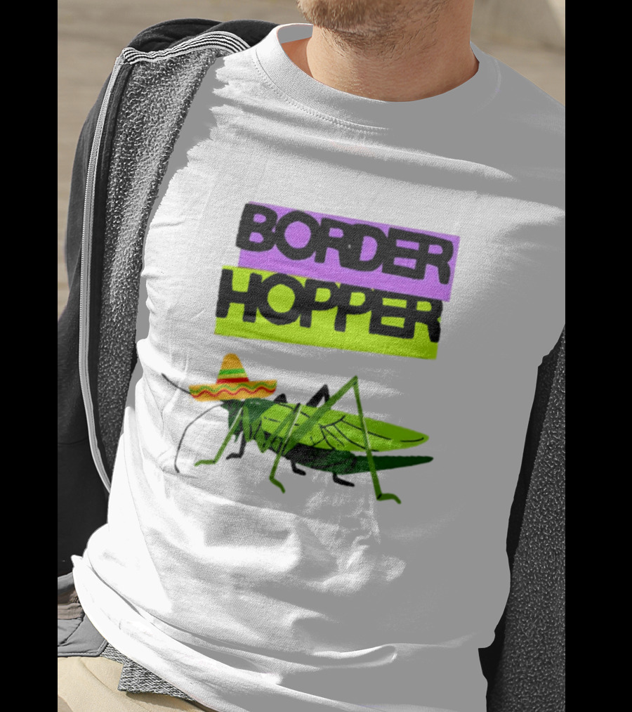 Border Hopper Sombrero Grasshopper T-Shirt