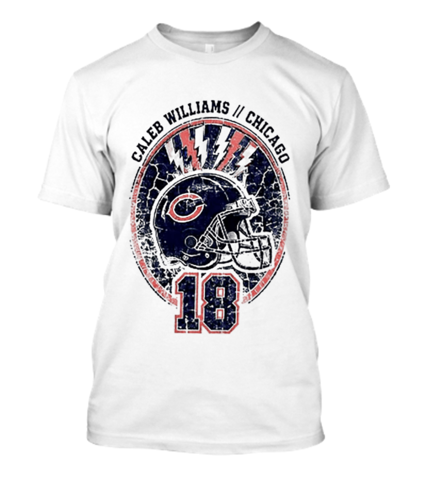 Caleb Williams Chicago Football Helmet 18 Gridiron T-Shirt