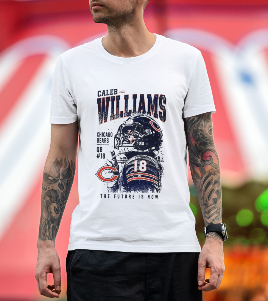 Caleb Williams Chicago Bears QB #18 The Future Is Now T-Shirt