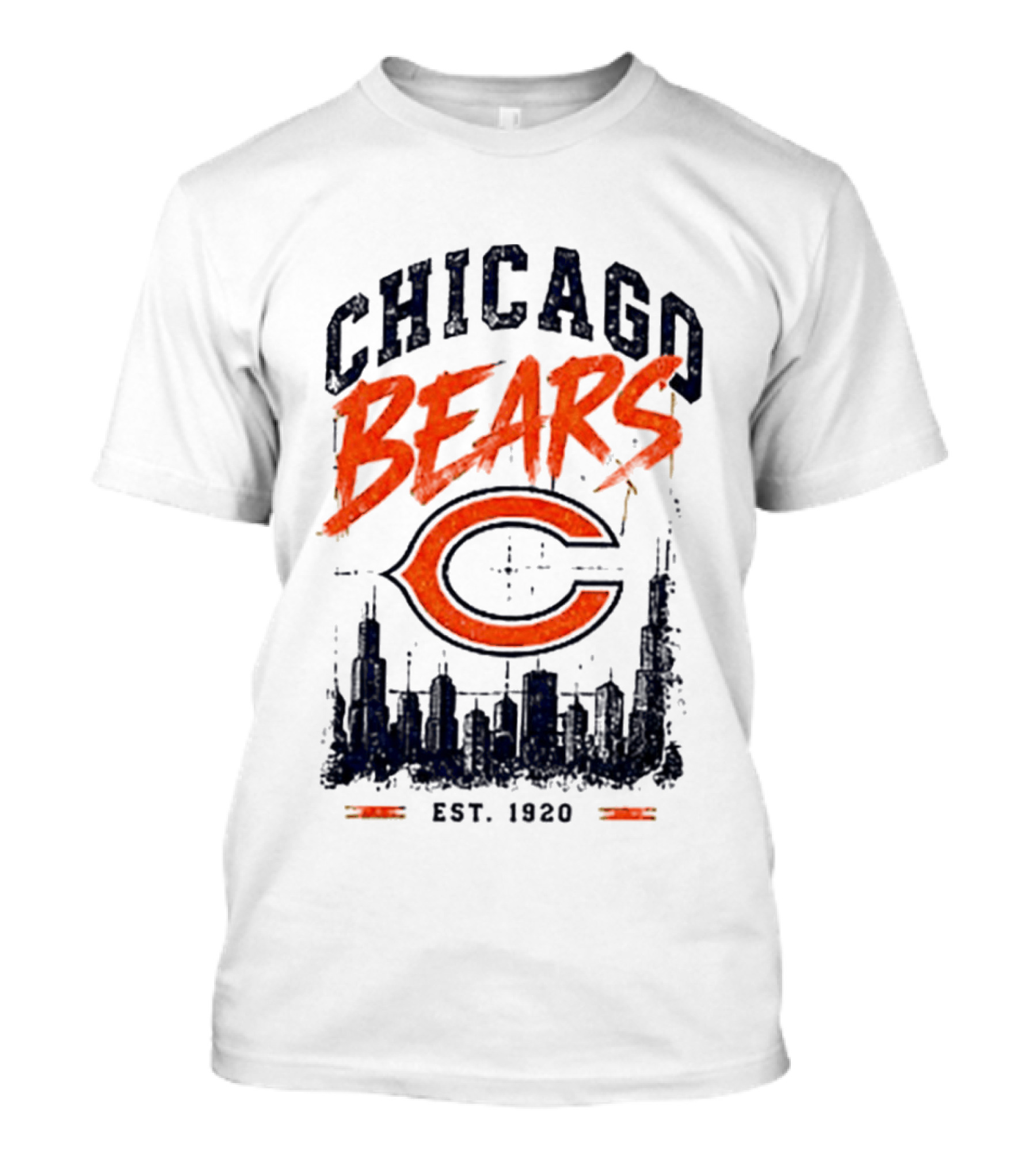 Chicago Bears Est 1920 Skyline Football City T-Shirt