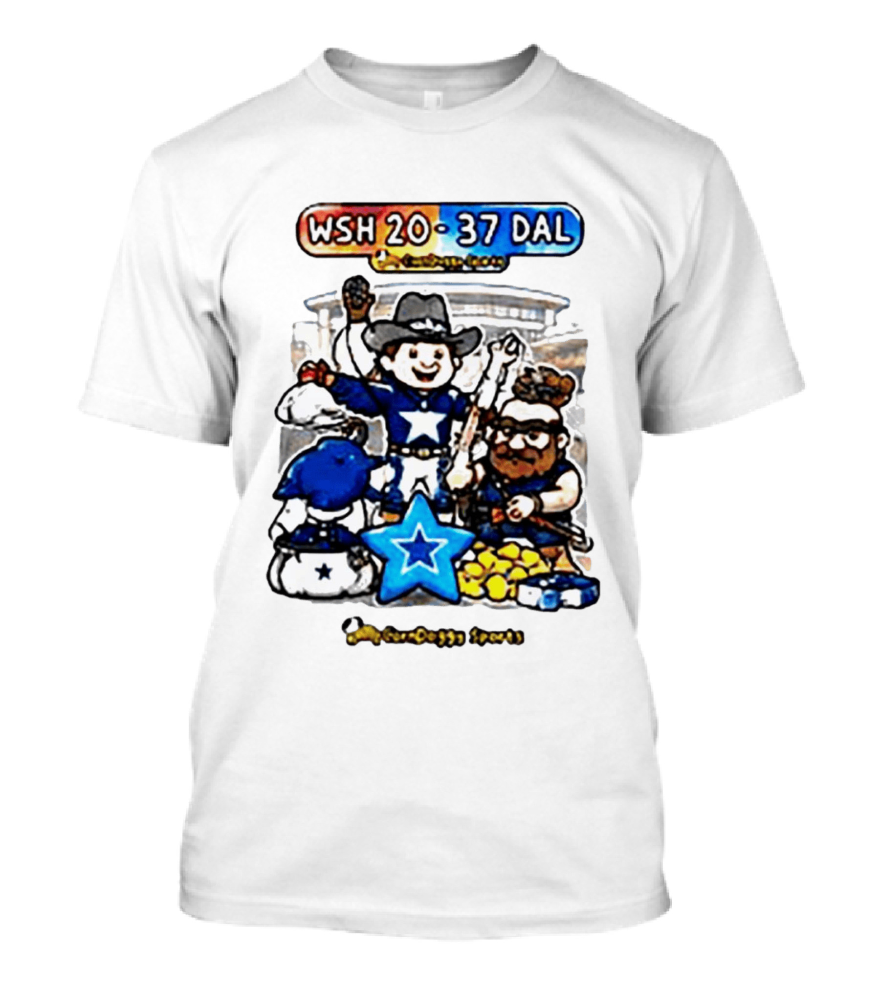 WSH 20 37 DAL Victory Celebration Cowboys Stadium T-Shirt
