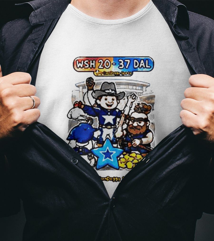 WSH 20 37 DAL Victory Celebration Cowboys Stadium T-Shirt
