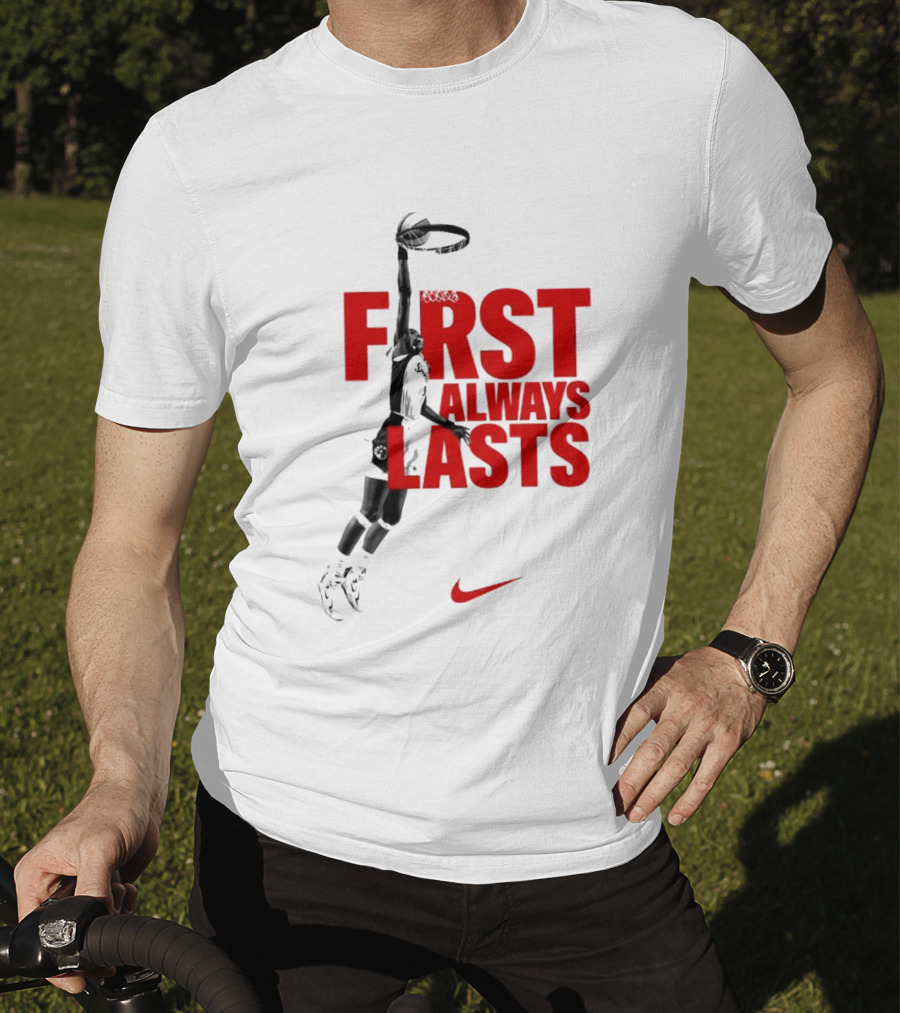First Always Lasts Basketball Dunk Player Nike Sports T-Shirt