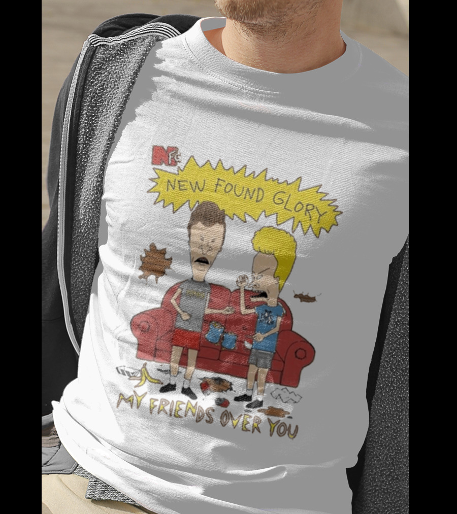 New Found Glory My Friends Over You Cartoon Characters Couch Scene T-Shirt