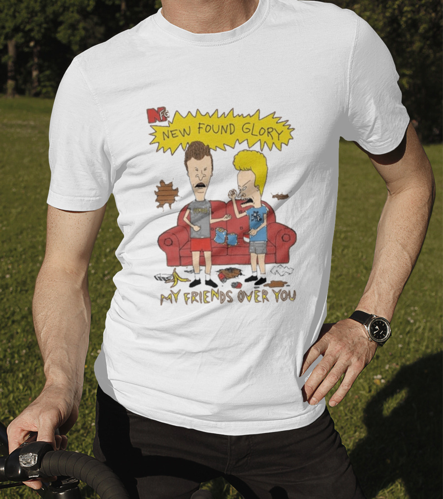 New Found Glory My Friends Over You Cartoon Characters Couch Scene T-Shirt