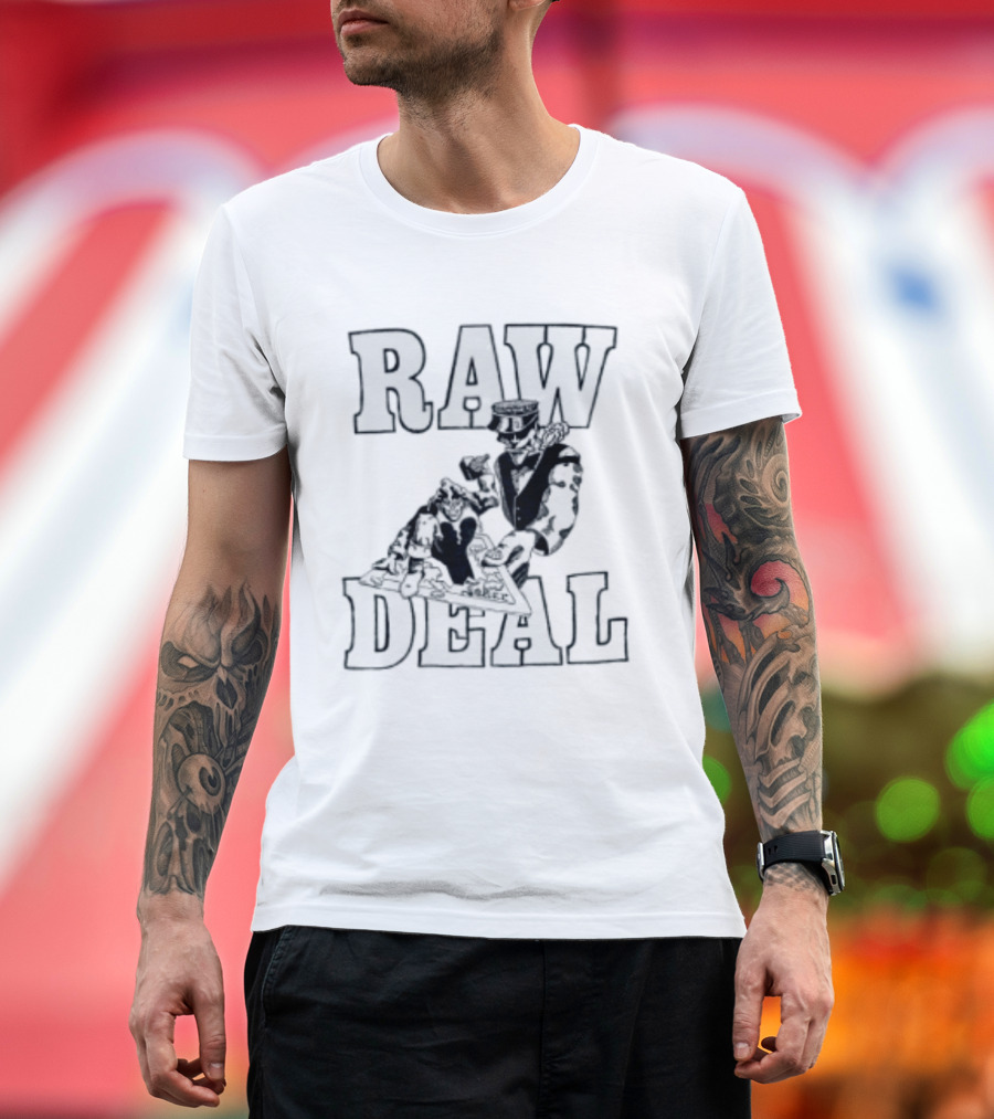 Raw Deal Joker Playing Card Jester T-Shirt