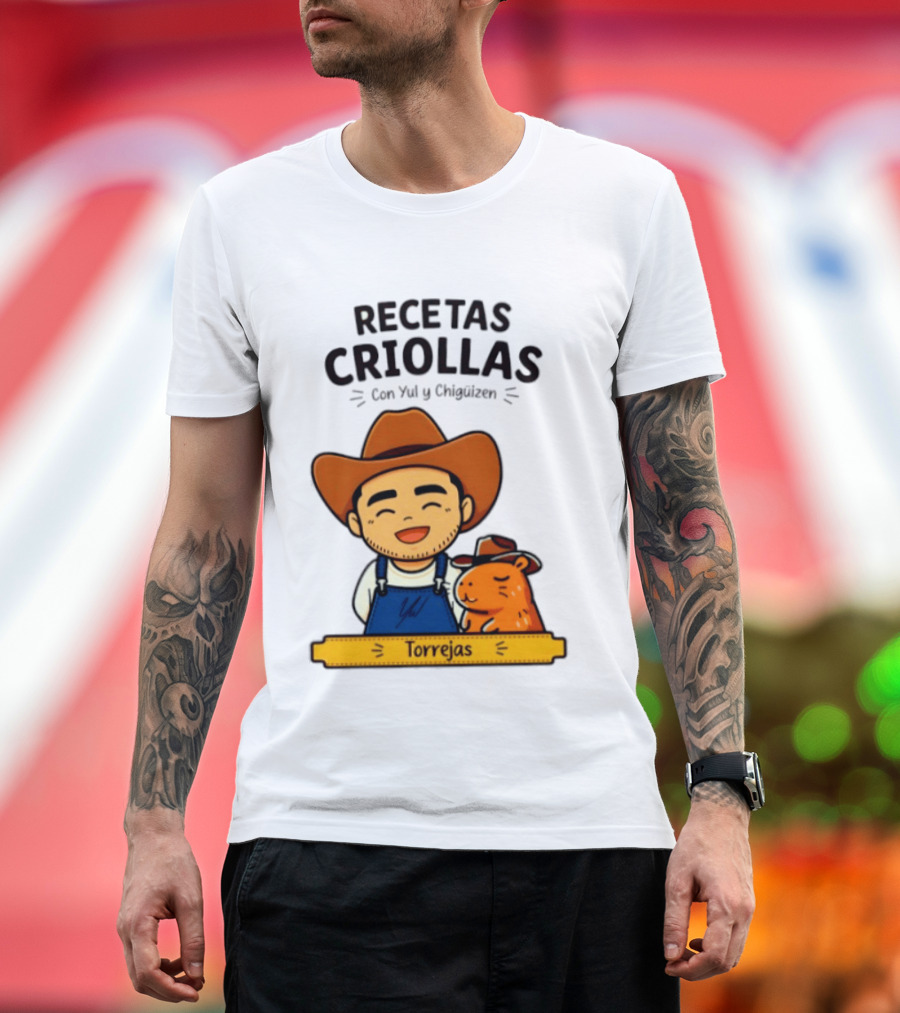 Recetas Criollas Con Yul Y Chigüizen Torrejas Vaquero Y Chigüiro T-Shirt