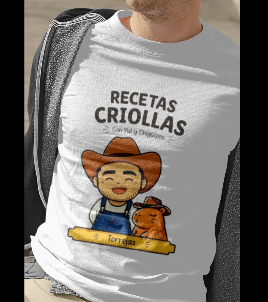 Recetas Criollas Con Yul Y Chigüizen Torrejas Vaquero Y Chigüiro T-Shirt