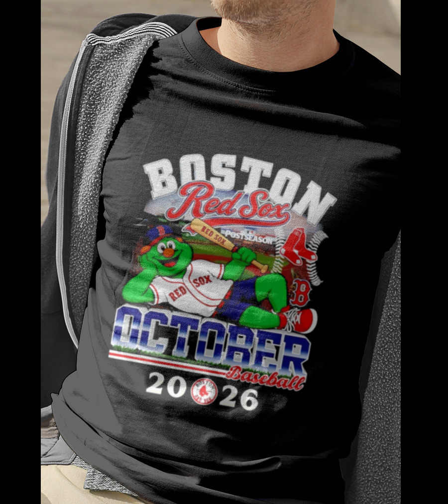 Boston Red Sox 2026 October Postseason Baseball T-Shirt