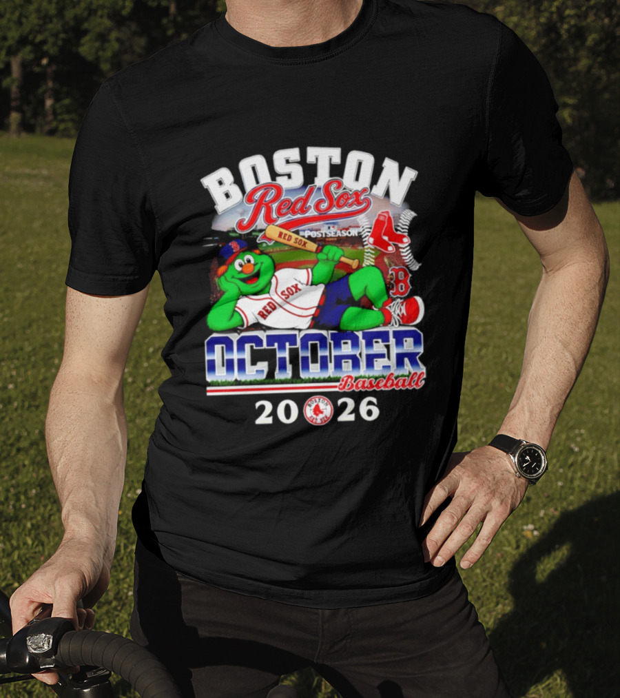 Boston Red Sox 2026 October Postseason Baseball T-Shirt
