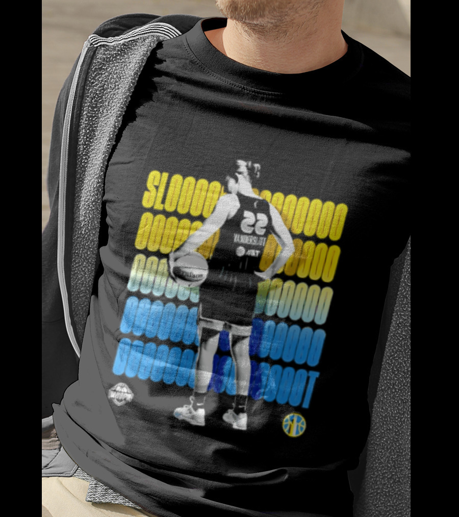 Chicago Sky Courtney Vandersloot Slooty 22 Blue Yellow Basketball T-Shirt