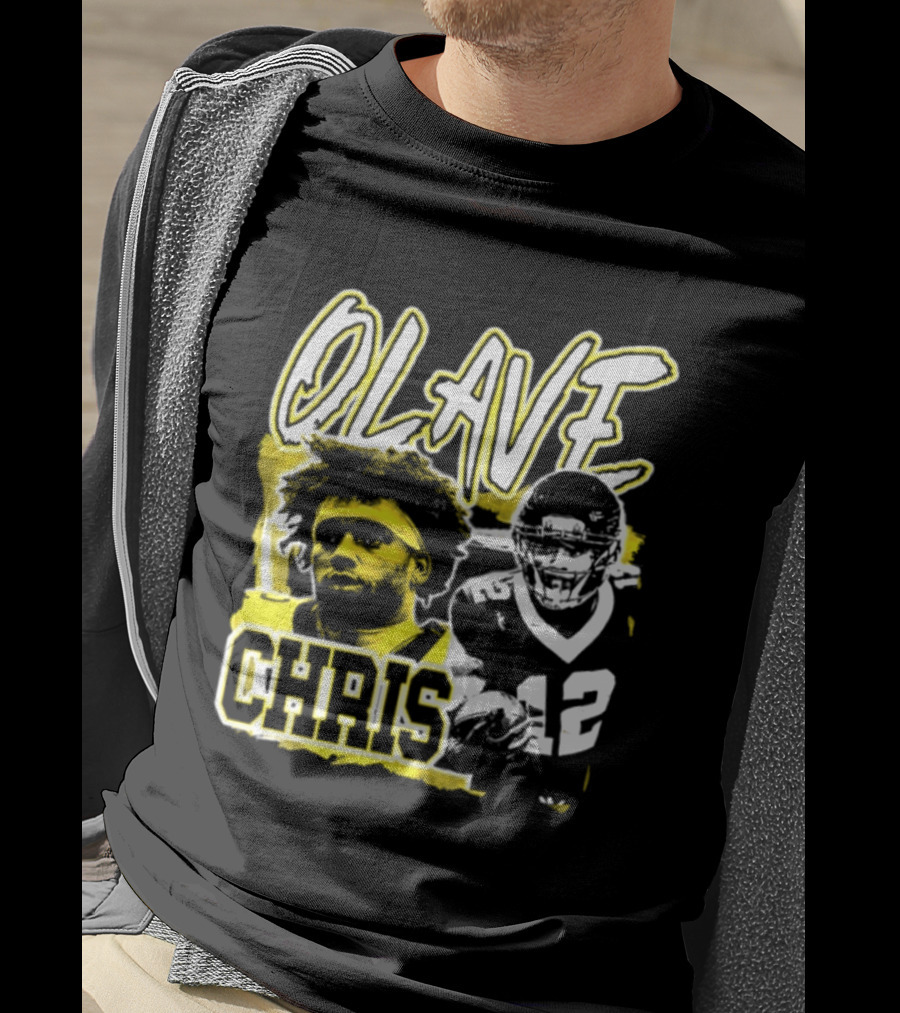 Chris Olave 12 New Orleans Saints Football Player Two Sided T-Shirt