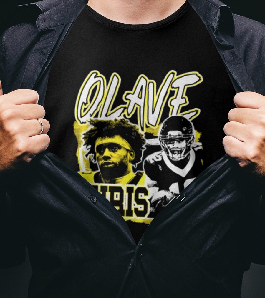 Chris Olave 12 New Orleans Saints Football Player Two Sided T-Shirt
