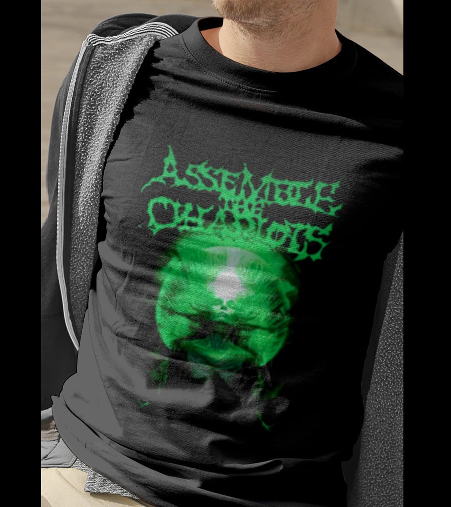 Indiemerchstore Assemble The Chariots Green Divine Glowing Entity T-Shirt