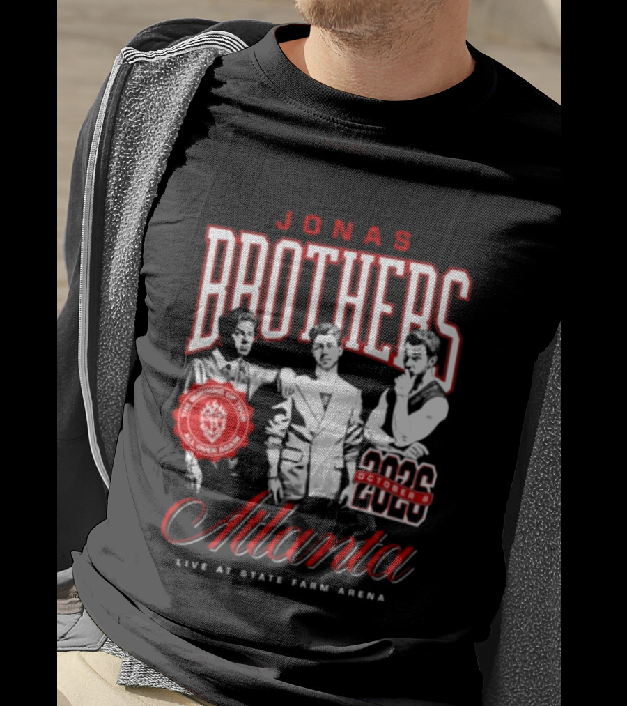 Jonas Brothers Atlanta State Farm Arena 2024 October Live Burning Up All Over Again T-Shirt