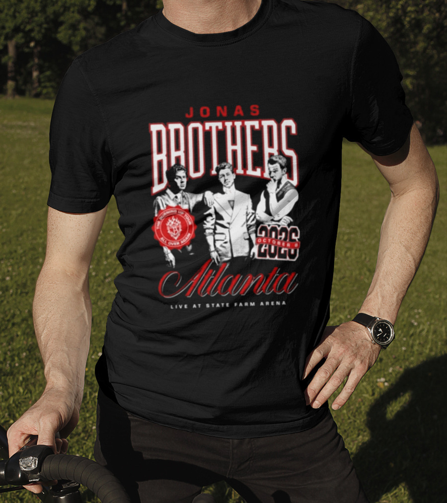 Jonas Brothers Atlanta State Farm Arena 2024 October Live Burning Up All Over Again T-Shirt