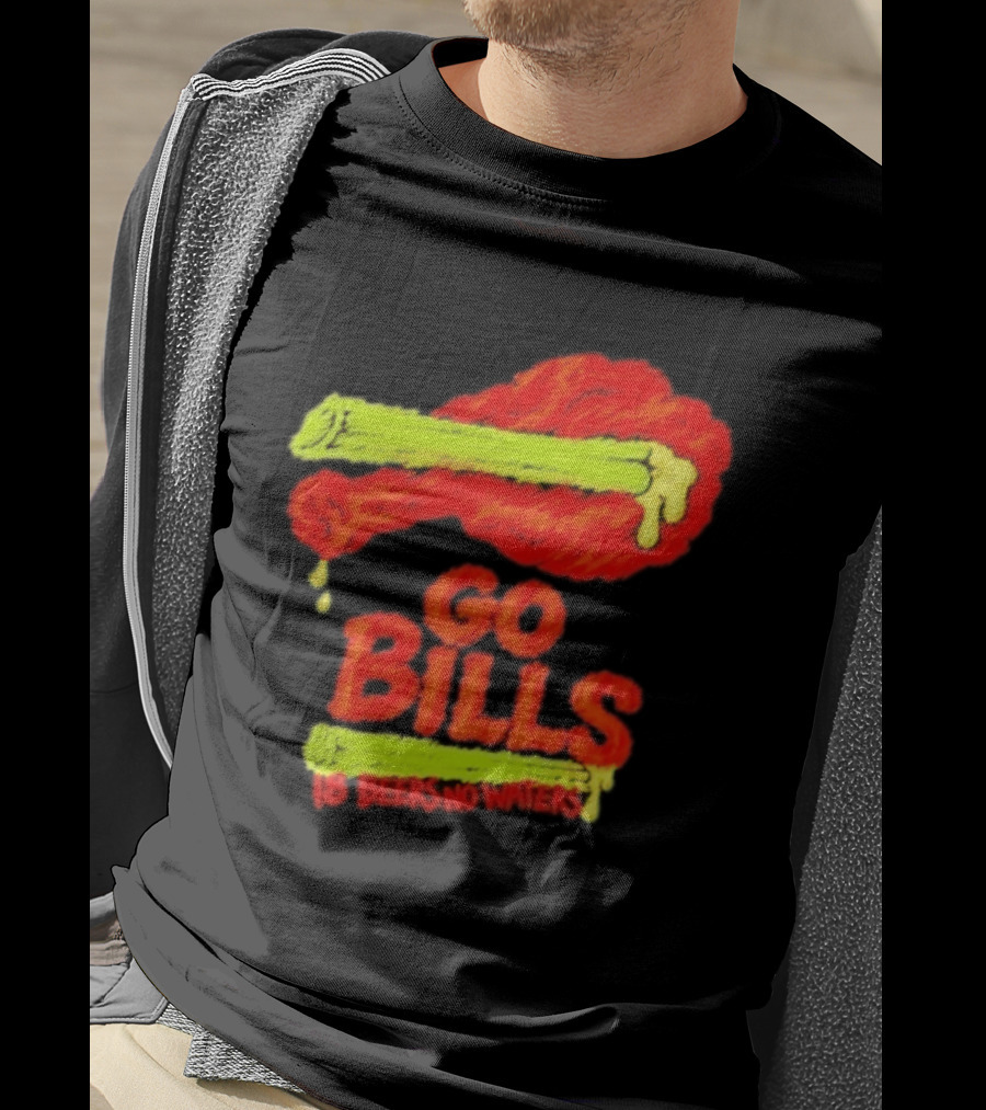 Go Bills 18 Beers No Waters Chicken Wing Humor T-Shirt