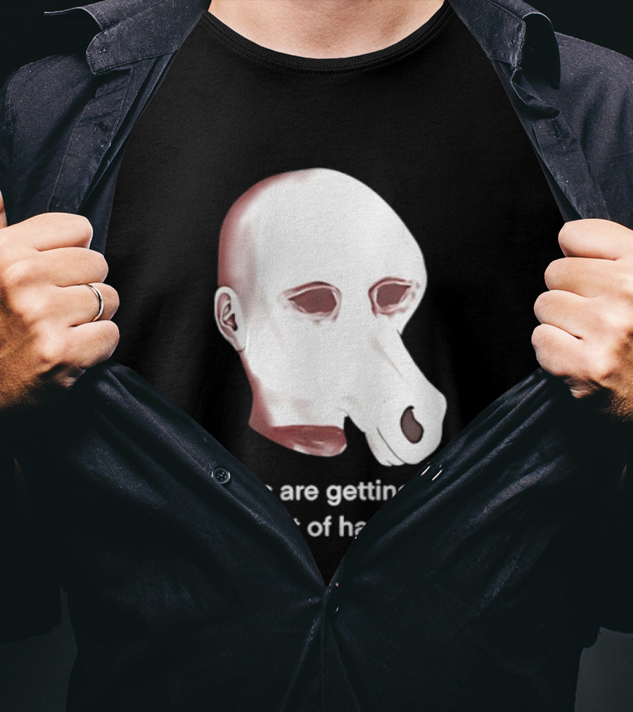 Things Are Getting Hay Out Of Hand Horse Head T-Shirt