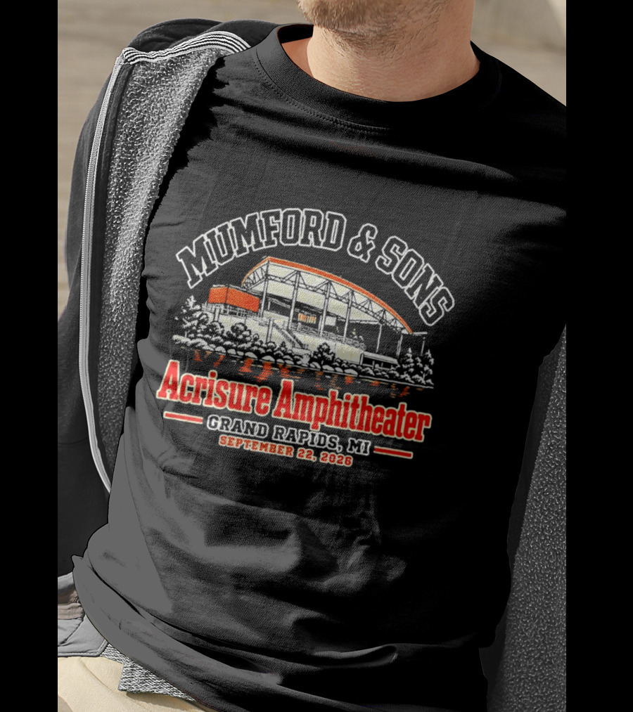 Mumford And Sons Acrisure Amphitheater Grand Rapids September 22 2026 T-Shirt
