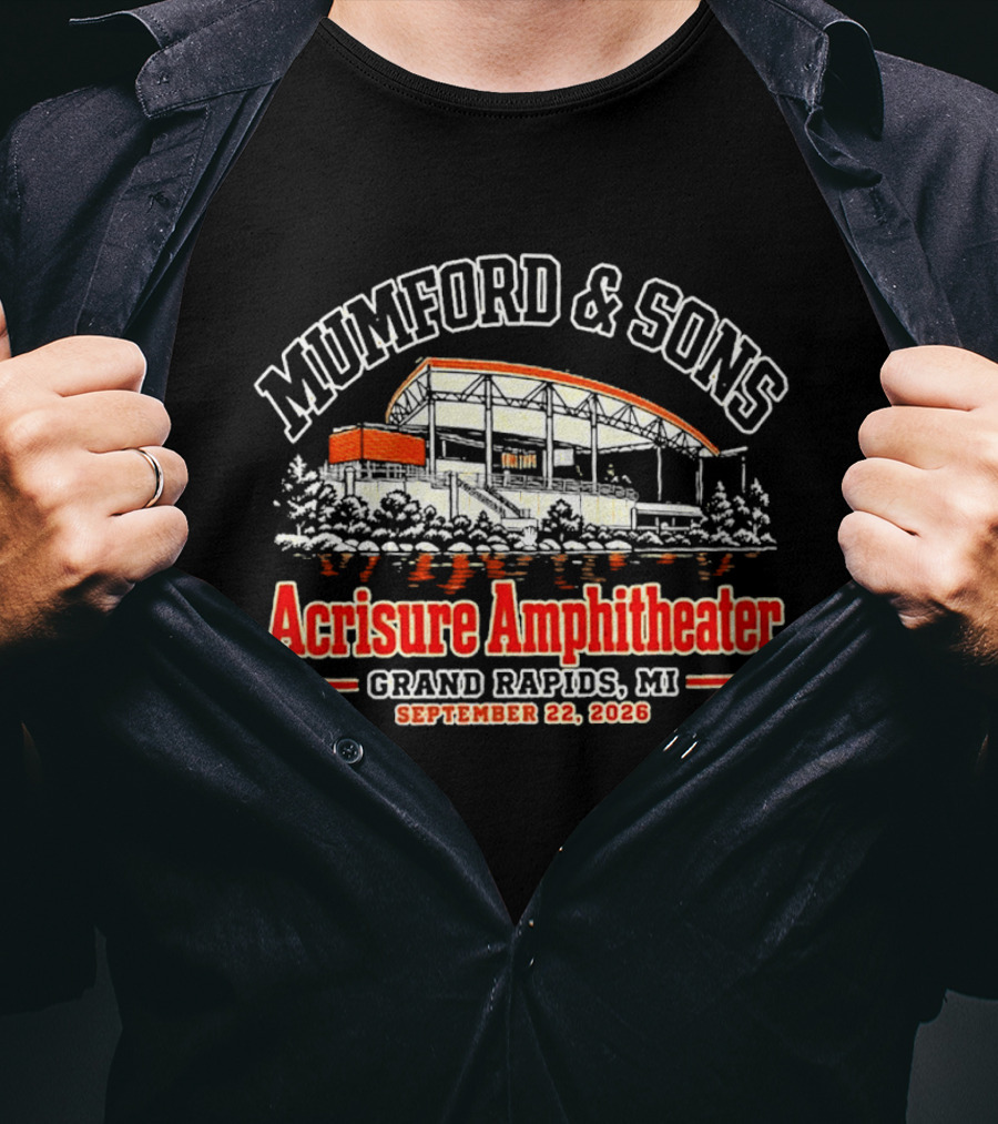 Mumford And Sons Acrisure Amphitheater Grand Rapids September 22 2026 T-Shirt