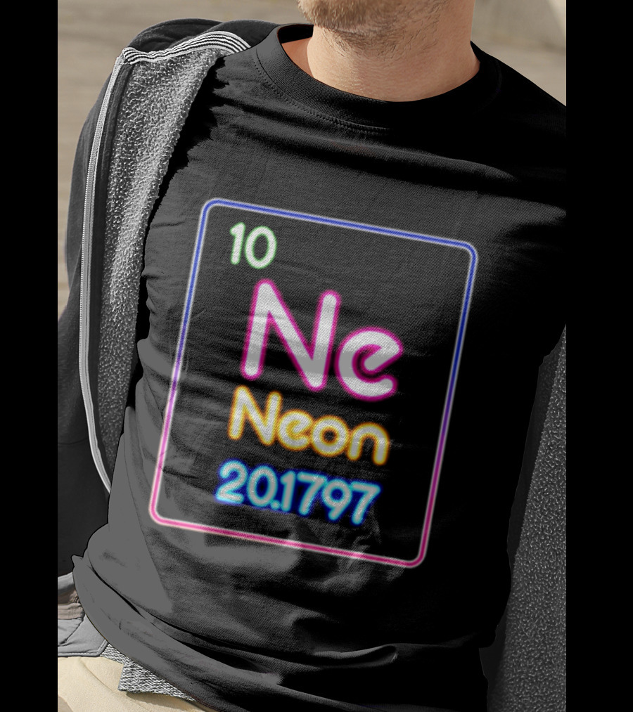 Neon Element 10 Ne Periodic Table 20.1797 Science T-Shirt