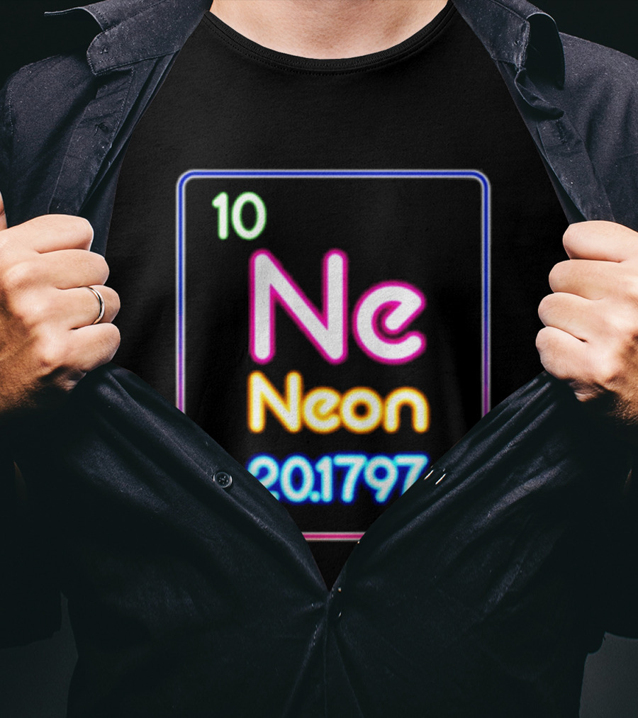 Neon Element 10 Ne Periodic Table 20.1797 Science T-Shirt