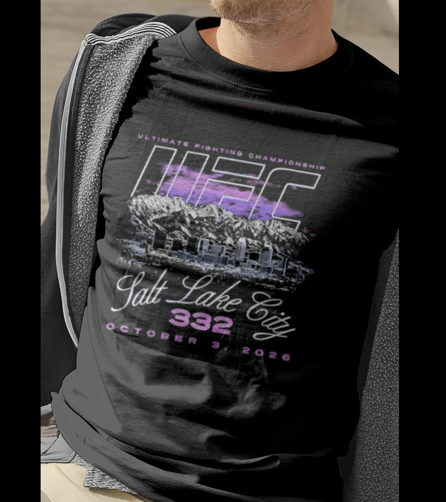 Ultimate Fighting Championship UFC 332 Outdoors Salt Lake City October 3 2026 T-Shirt