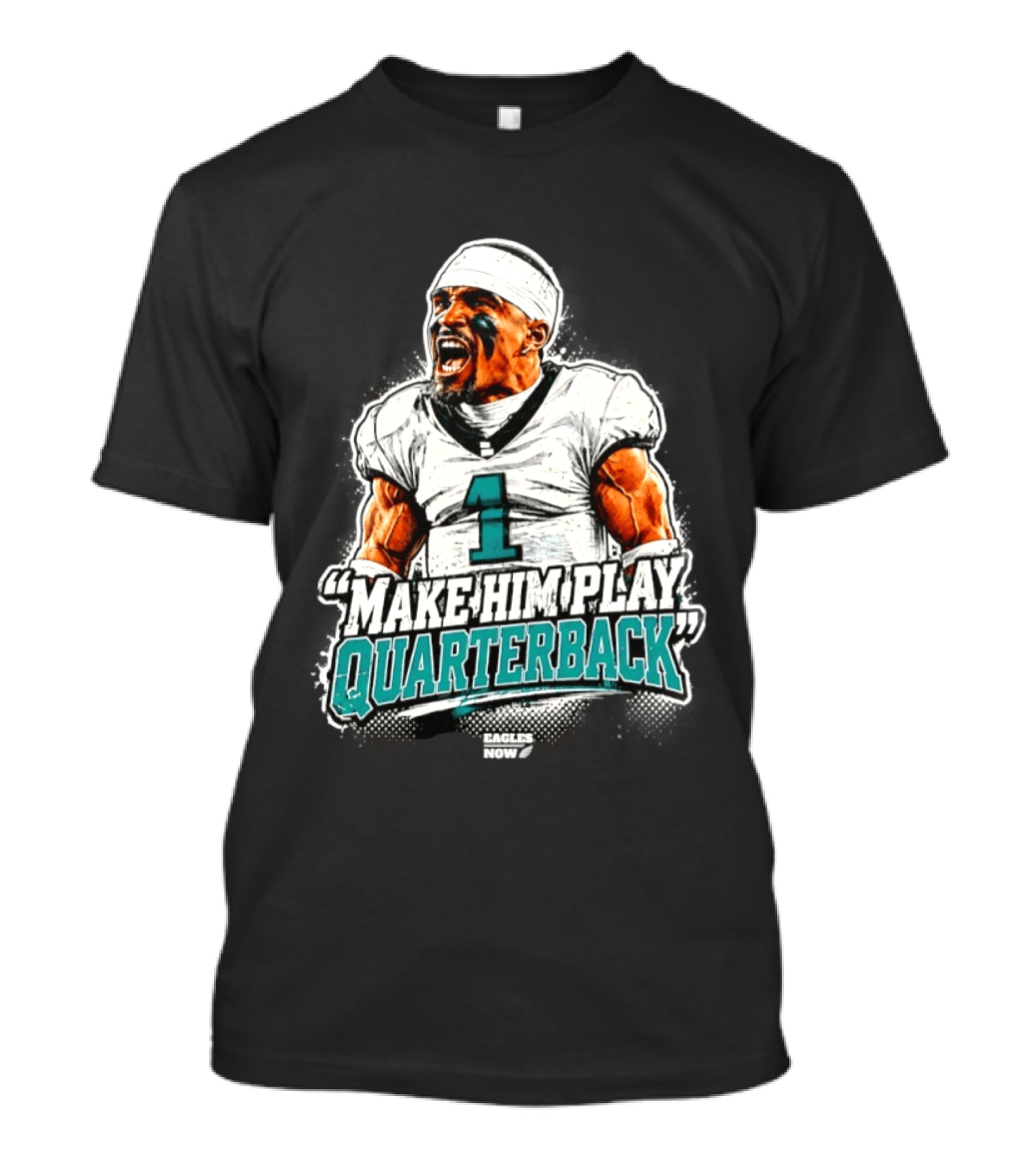Philadelphia Eagles Jalen Hurts Number 1 Make Him Play Quarterback T-Shirt