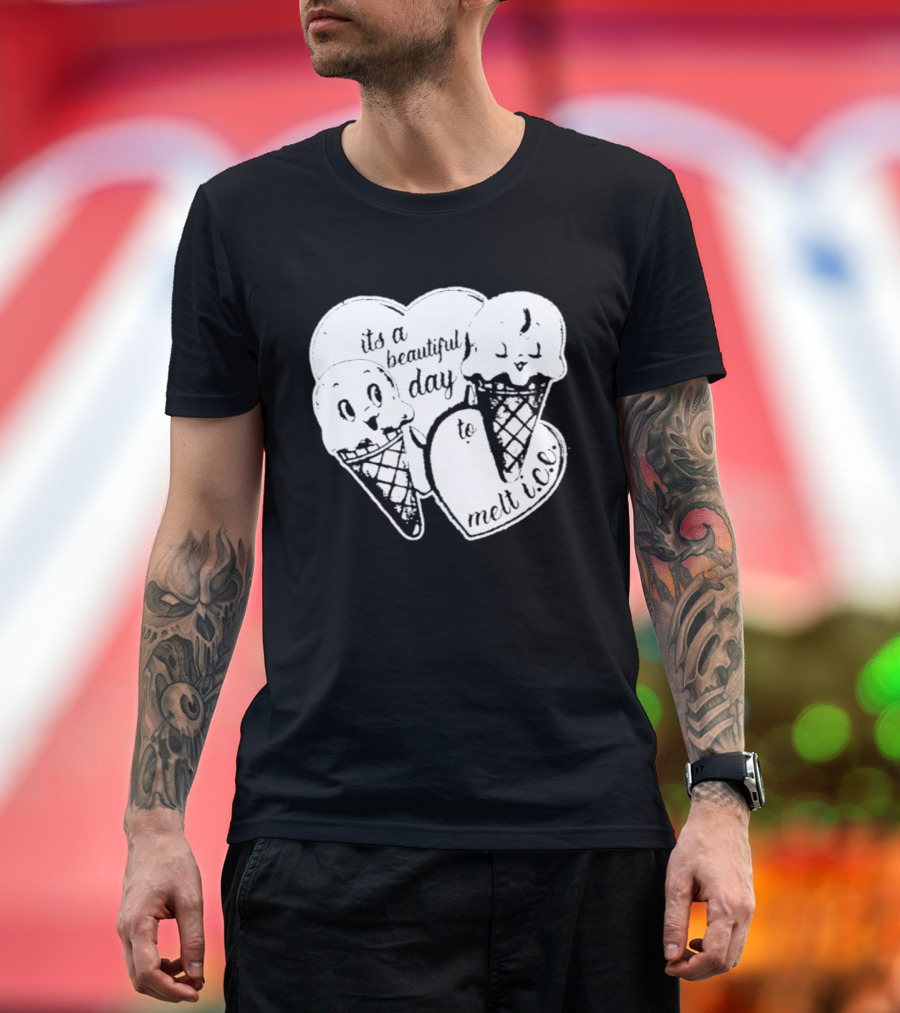 Ice Cream Cones Summer Melt Happy Day T-Shirt