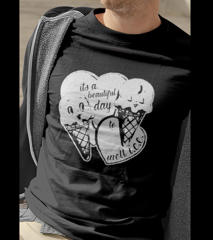 Ice Cream Cones Summer Melt Happy Day T-Shirt