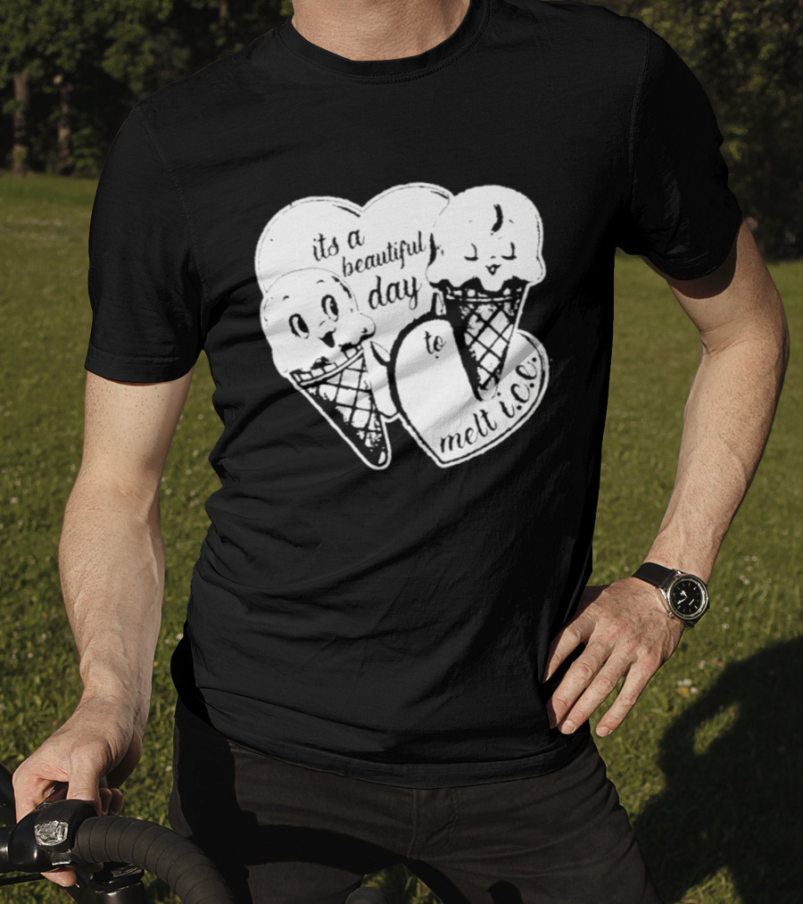 Ice Cream Cones Summer Melt Happy Day T-Shirt