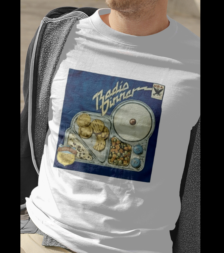 Radio Dinner Chipped Beef NRA Food Tray T-Shirt
