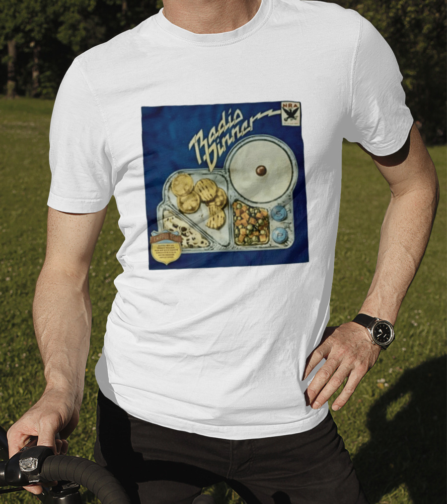 Radio Dinner Chipped Beef NRA Food Tray T-Shirt