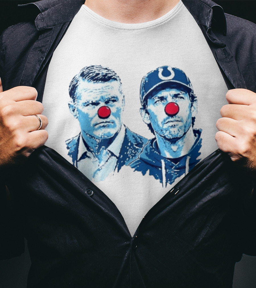 Chris Ballard Shane Steichen Clown Red Nose Football Colts T-Shirt